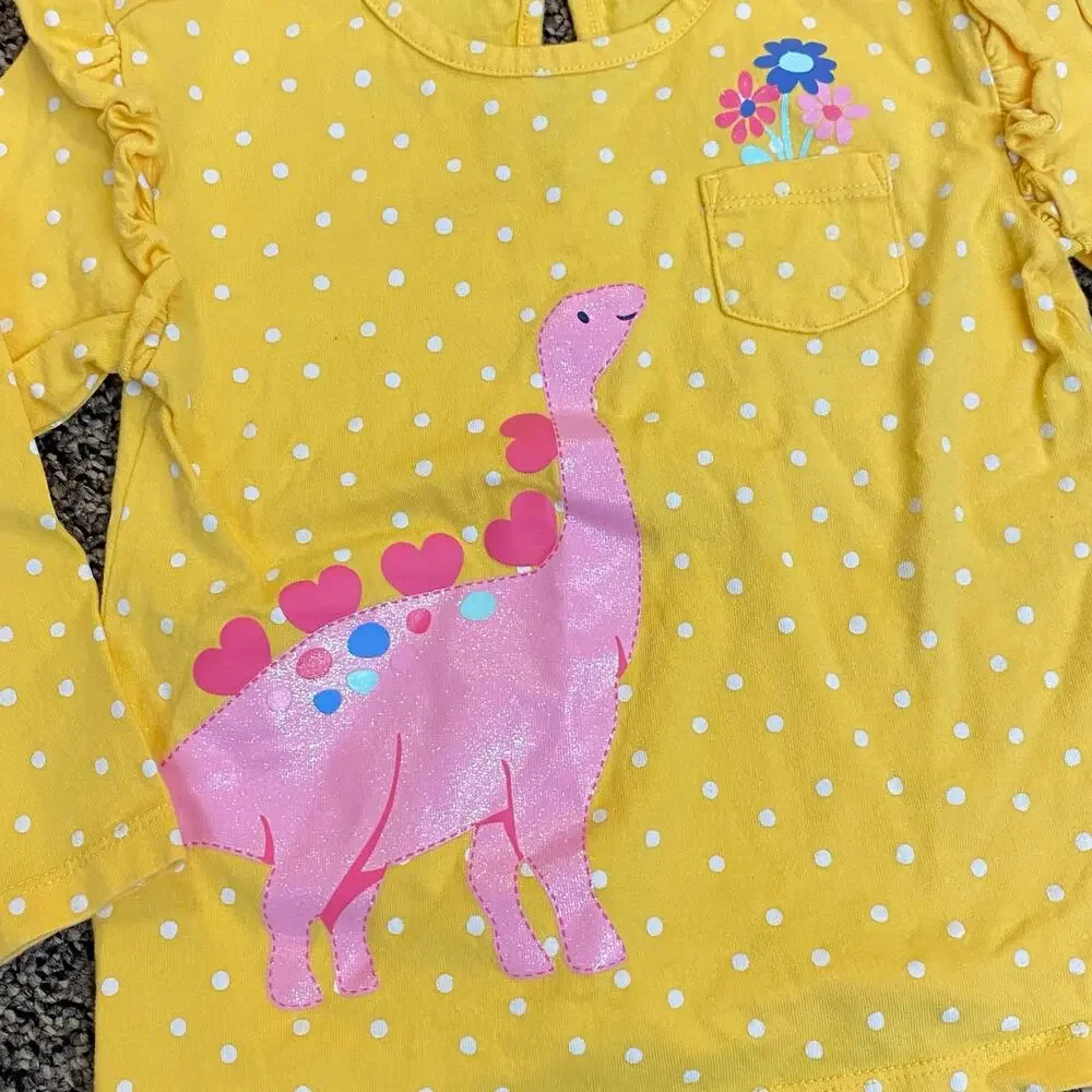 3T Girls Dinosaur Outfit Bundle Old Navy Little Me NWT EUC